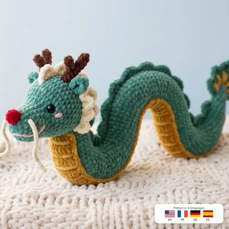 Lucky Long Dragon – crochet pattern dragon