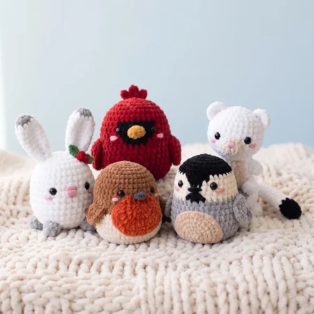 Winter Birds & Beasts – no-sew amigurumi crochet pattern