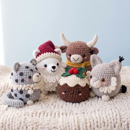 Snow Friends – no-sew amigurumi crochet pattern
