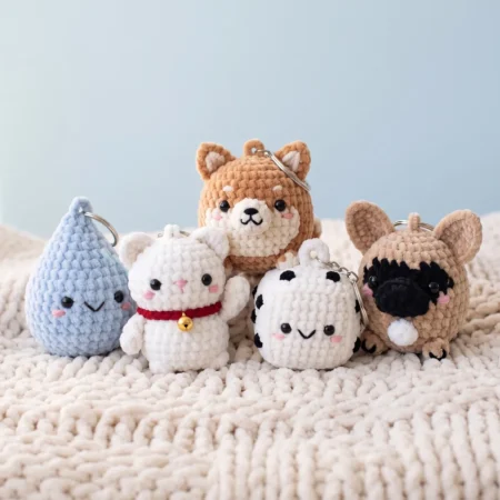 Bag Charms – crochet fruit bag pattern