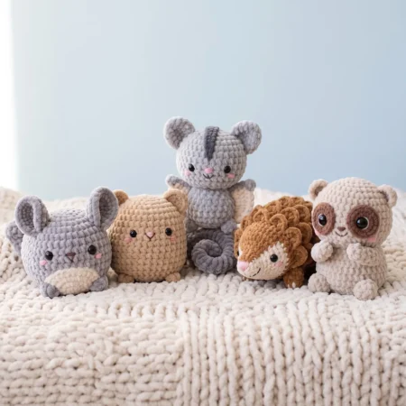Desk Pet Roster – no-sew amigurumi crochet pattern