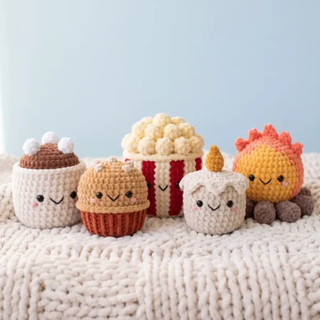 Cozy Autumn Treats – no-sew amigurumi crochet pattern