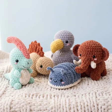 Prehistoric Pals – no-sew amigurumi crochet pattern