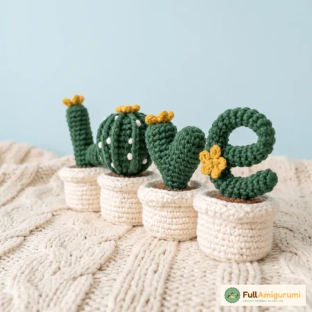 LOVE Cactus Crochet Pattern PDF Tutorial, DIY Cheeky Amigurumi Pincush – FullAmigurumi crochet pattern (photo 2)