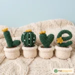 LOVE Cactus Crochet Pattern PDF Tutorial, DIY Cheeky Amigurumi Pincush – FullAmigurumi crochet pattern (photo 3)