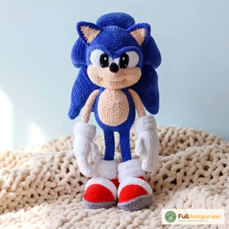 Sonic Plush Amigurumi Pattern: Instant PDF Tutorial – FullAmigurumi crochet pattern