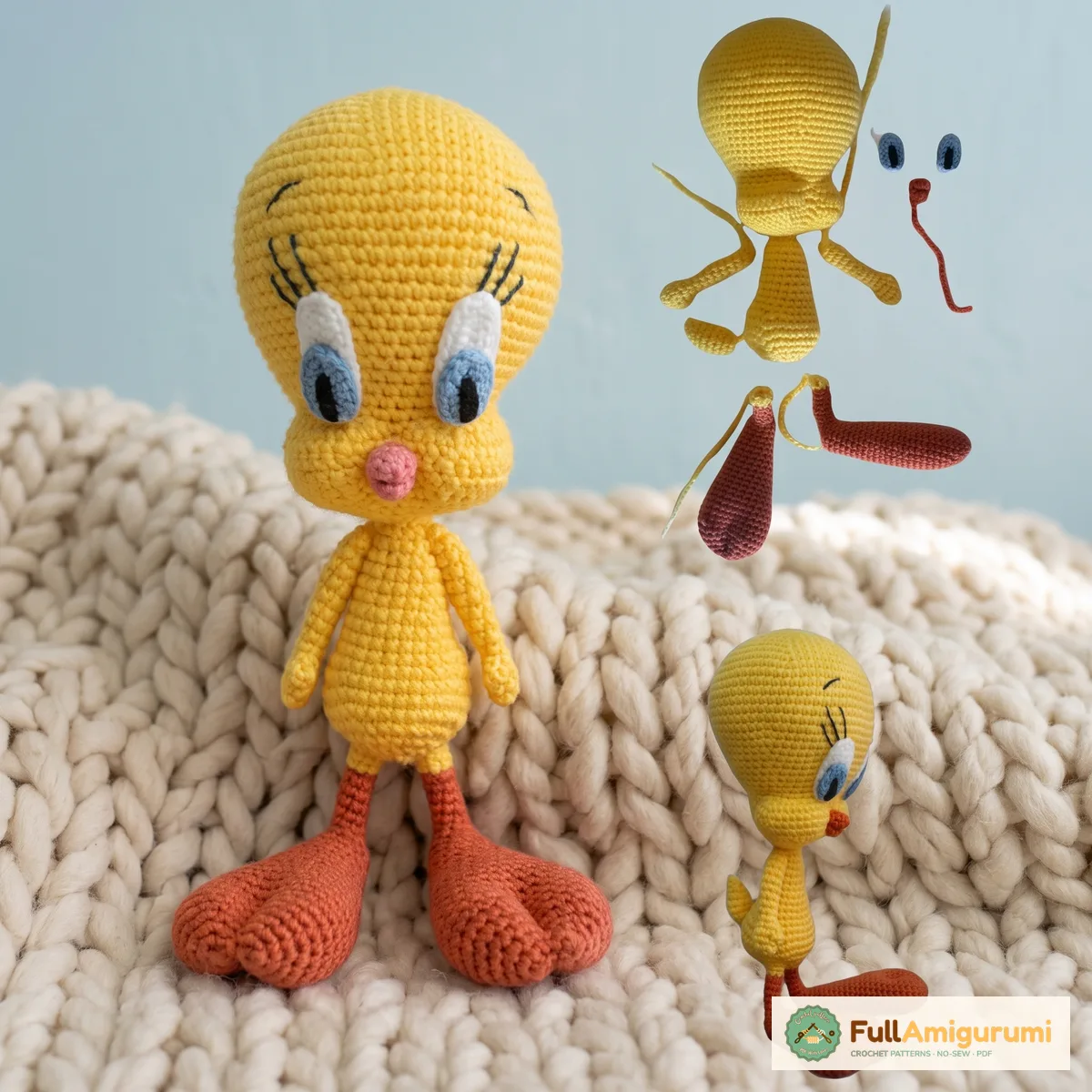 Tweety Bird Amigurumi Pattern, Yellow bird amigurumi – FullA Tweety Bird Amigurumi Pattern, Yellow bird amigurumi – FullAmigurumi crochet pattern