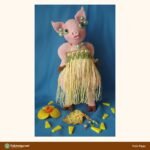 Hula Piggy crochet pattern