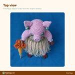 Hula Piggy crochet pattern