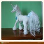White Unicorn crochet pattern
