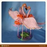 Flamingo Couple crochet pattern