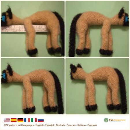 Lazy Siamese Cat crochet pattern