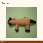 Lazy Siamese Cat crochet pattern