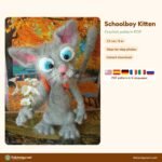 Schoolboy Kitten crochet pattern