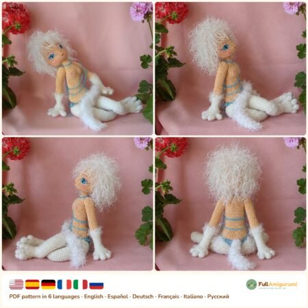 Full Moon Cat Doll crochet pattern