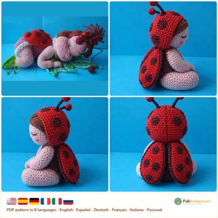 Ladybug Dreamer Doll crochet pattern