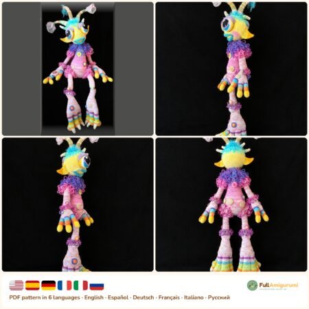 Rainbow Fantasy Creature crochet pattern