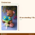 Teddy Bear with Flowers crochet pattern