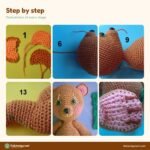 Teddy Bear with Flowers crochet pattern
