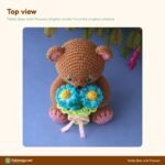 Teddy Bear with Flowers crochet pattern