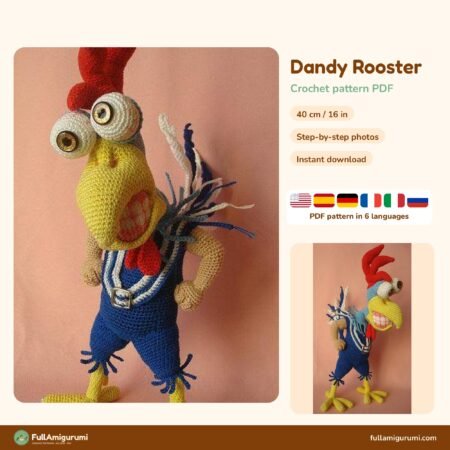 Dandy Rooster crochet pattern