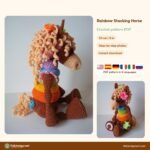 Rainbow Stacking Horse crochet pattern