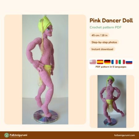 Pink Dancer Doll crochet pattern