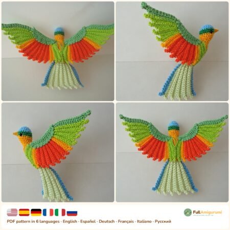 Bee Eater Bird crochet pattern