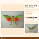 Bee Eater Bird crochet pattern