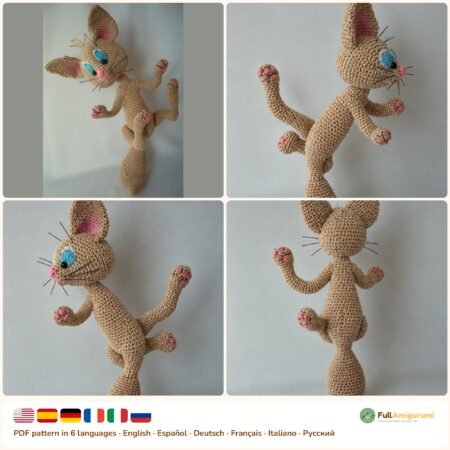 Surprised Kitten crochet pattern