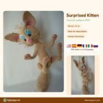 Surprised Kitten crochet pattern
