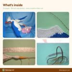 Stork with Basket crochet pattern