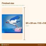 Stork with Basket crochet pattern