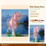 Pink Chess Pony crochet pattern