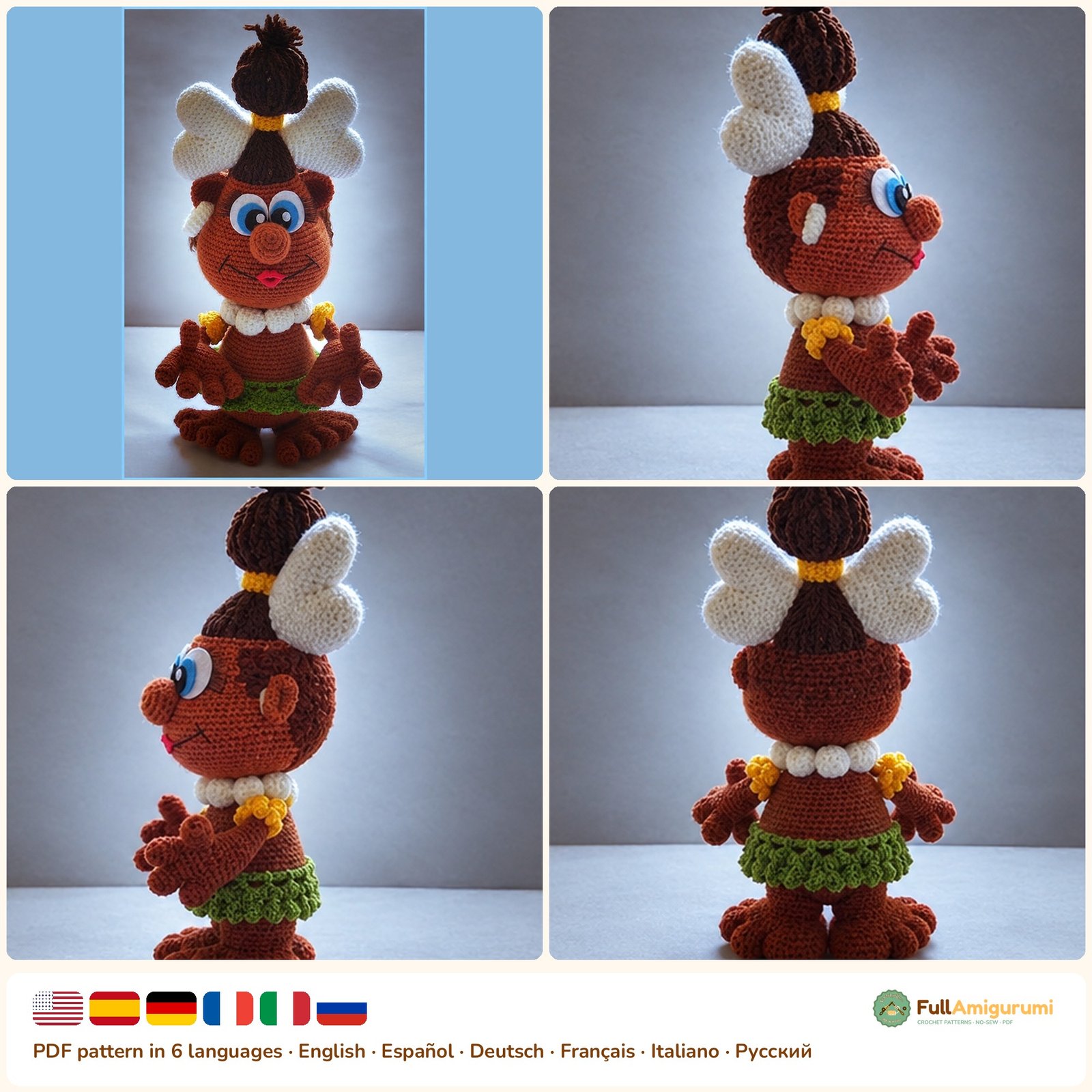 Little Islander Doll - FullAmigurumi Little Islander Doll crochet pattern