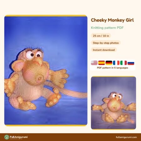 Cheeky Monkey Girl crochet pattern