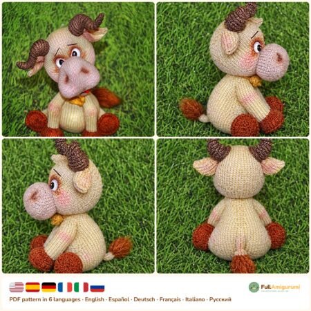 Knitted Little Bull crochet pattern