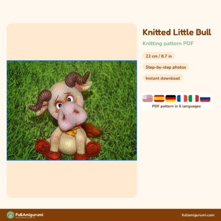Knitted Little Bull crochet pattern