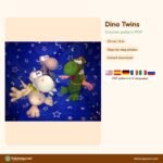 Dino Twins crochet pattern