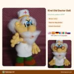 Kind Old Doctor Doll crochet pattern