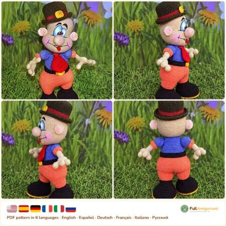 Dapper Boy Doll crochet pattern