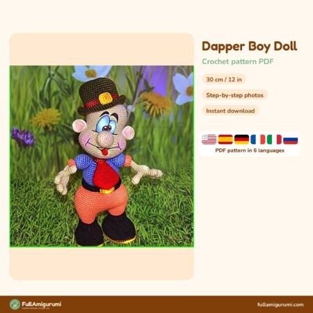 Dapper Boy Doll crochet pattern