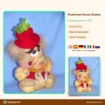 Mushroom House Gnome crochet pattern