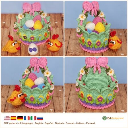 Easter Egg Basket crochet pattern