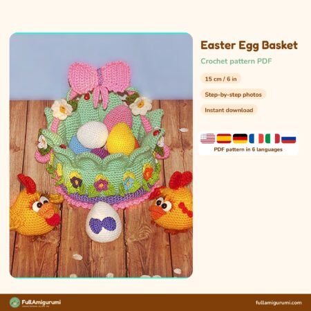 Easter Egg Basket crochet pattern