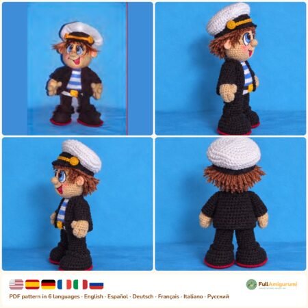 Sailor Boy Doll crochet pattern