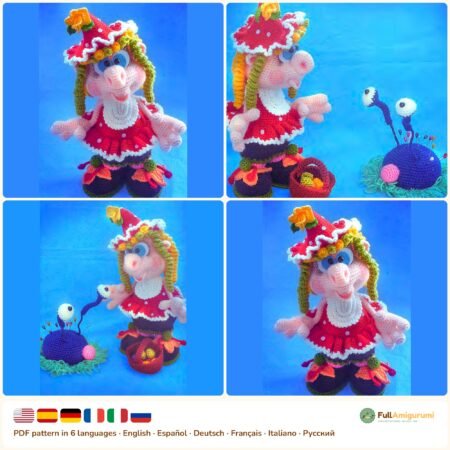 Fly Agaric Girl crochet pattern