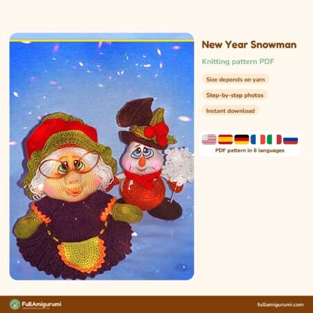 New Year Snowman crochet pattern
