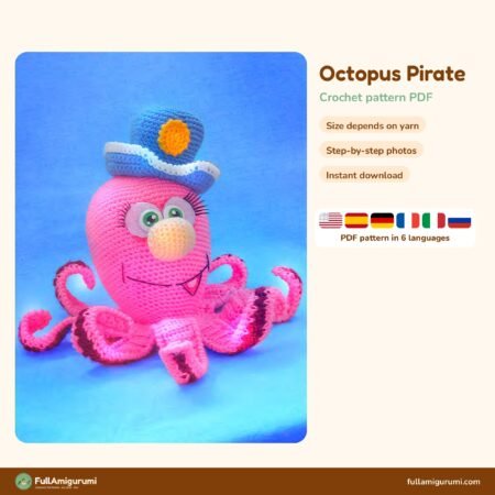 Octopus Pirate crochet pattern