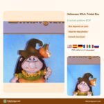Halloween Witch Trinket Box crochet pattern